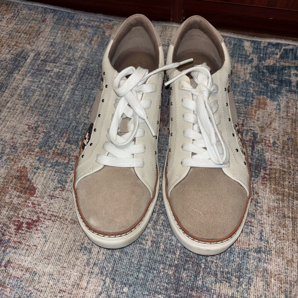 Women’s snake skin tennis shoes